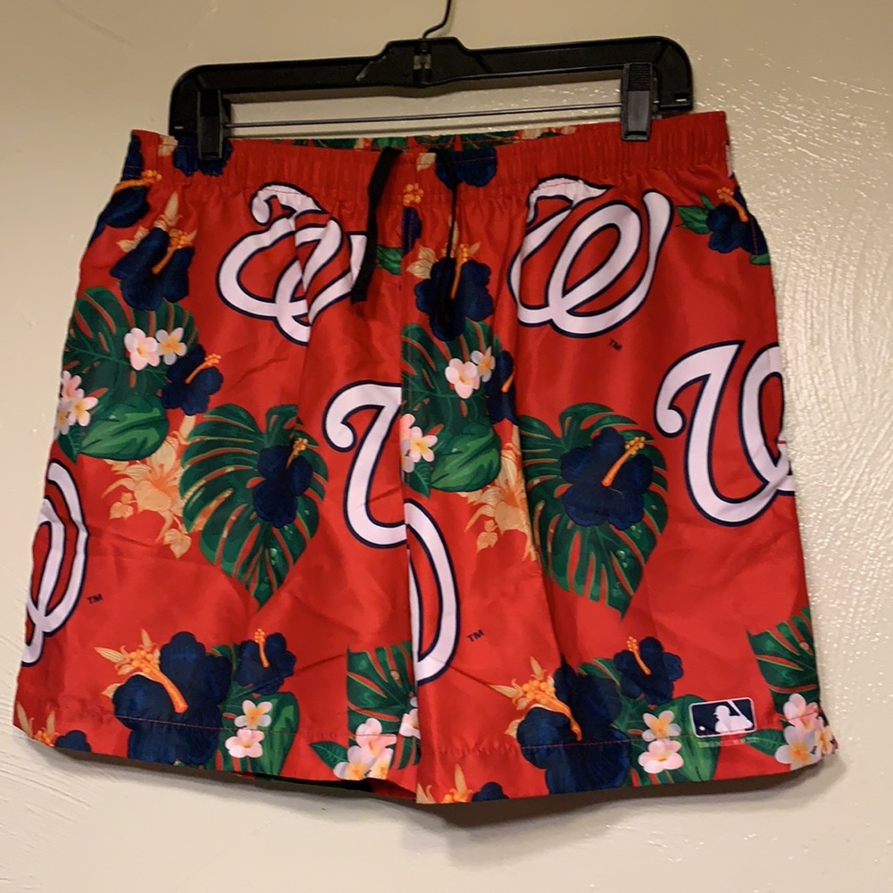 Washington Nationals MLB Floral Swim Shorts XL
